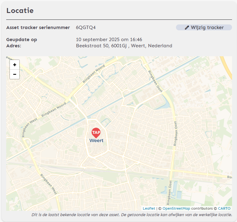 Team Asset Planner screenshot locatie Team Asset Planner screenshot locatie